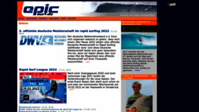 What Epicsurf.de website looked like in 2022 (1 year ago)