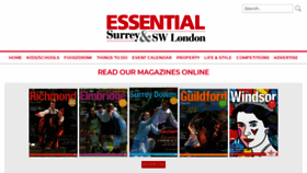 What Essentialsurrey.co.uk website looked like in 2022 (1 year ago)