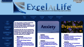 What Excelatlife.com website looked like in 2022 (1 year ago)