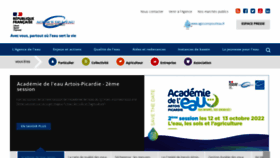 What Eau-artois-picardie.fr website looked like in 2022 (1 year ago)