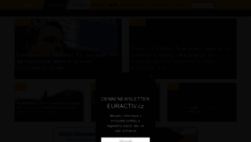 What Euractiv.cz website looked like in 2022 (1 year ago)