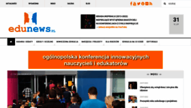 What Edunews.pl website looked like in 2022 (1 year ago)
