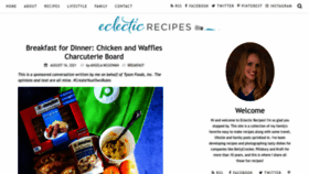 What Eclecticrecipes.com website looked like in 2022 (1 year ago)