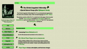 What Elvish.org website looked like in 2022 (1 year ago)
