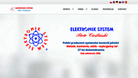 What Elektronik-system.pl website looked like in 2022 (1 year ago)