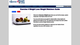 What Exercise4weightloss.com website looked like in 2022 (1 year ago)