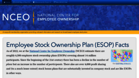 What Esop.org website looked like in 2022 (1 year ago)