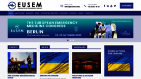What Eusem.org website looked like in 2022 (1 year ago)