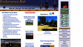 What Endurance.net website looked like in 2022 (1 year ago)