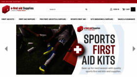What E-firstaidsupplies.com website looked like in 2022 (1 year ago)