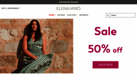 What Elenamiro.com website looked like in 2022 (1 year ago)