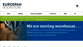 What Eurospanbookstore.com website looked like in 2022 (1 year ago)