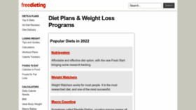 What Everydiet.org website looked like in 2022 (1 year ago)