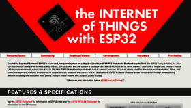 What Esp32.net website looked like in 2022 (1 year ago)