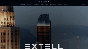 What Extell.com website looked like in 2022 (1 year ago)