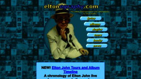 What Eltonography.com website looked like in 2022 (1 year ago)