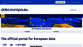 What Europeandataportal.eu website looked like in 2022 (1 year ago)