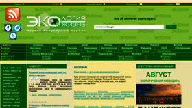 What Ecolife.ru website looked like in 2022 (1 year ago)