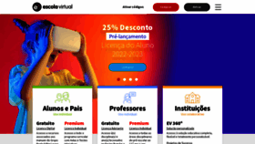 What Escolavirtual.pt website looked like in 2022 (1 year ago)