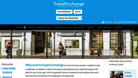 What Expatexchange.com website looked like in 2022 (1 year ago)