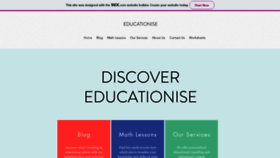 What Educationise.com website looked like in 2022 (1 year ago)