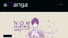 What Emanga.com website looked like in 2022 (1 year ago)