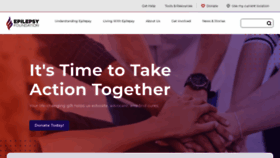 What Epilepsyfoundation.org website looked like in 2022 (2 years ago)
