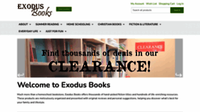 What Exodusbooks.com website looked like in 2022 (1 year ago)