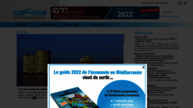 What Econostrum.info website looked like in 2022 (1 year ago)