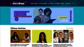 What Escolhas.org website looked like in 2022 (1 year ago)