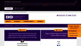 What Ekd.de website looked like in 2022 (1 year ago)