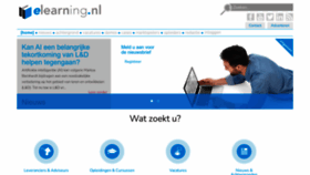 What E-learning.nl website looked like in 2022 (1 year ago)
