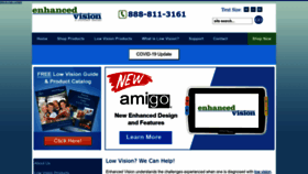 What Enhancedvision.com website looked like in 2022 (1 year ago)