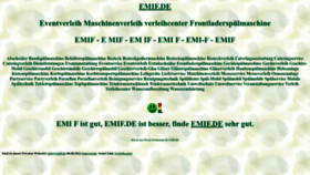 What Emif.de website looked like in 2022 (1 year ago)