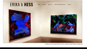 What Erikabhess.com website looked like in 2022 (1 year ago)