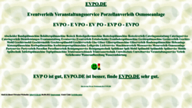 What Evpo.de website looked like in 2022 (1 year ago)