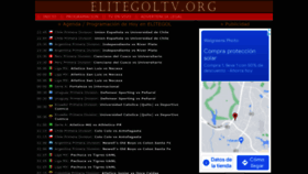 What Elitegoltv.org website looked like in 2022 (1 year ago)