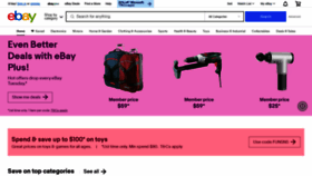 What Ebay.com.au website looked like in 2022 (1 year ago)