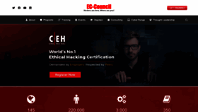 What Eccouncil.org website looked like in 2022 (3 years ago)