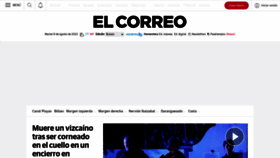 What Elcorreo.com website looked like in 2022 (1 year ago)