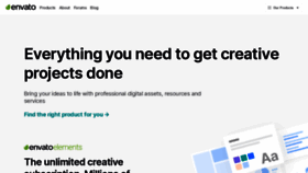 What Envato.com website looked like in 2022 (1 year ago)