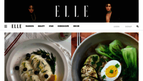 What Elle.co.kr website looked like in 2022 (2 years ago)