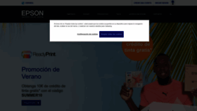 What Epson.es website looked like in 2022 (1 year ago)