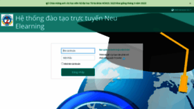What Elearning.neu.edu.vn website looked like in 2022 (1 year ago)
