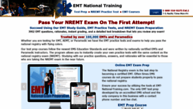 What Emt-national-training.com website looked like in 2022 (1 year ago)