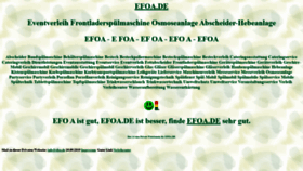 What Efoa.de website looked like in 2022 (2 years ago)