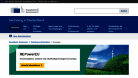 What Eu-kommission.de website looked like in 2022 (1 year ago)