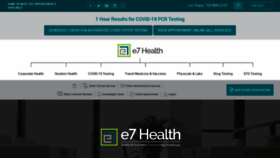 What E7health.com website looked like in 2022 (1 year ago)