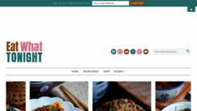 What Eatwhattonight.com website looked like in 2022 (1 year ago)