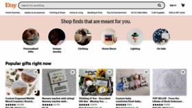 What Etsy.com website looked like in 2022 (1 year ago)